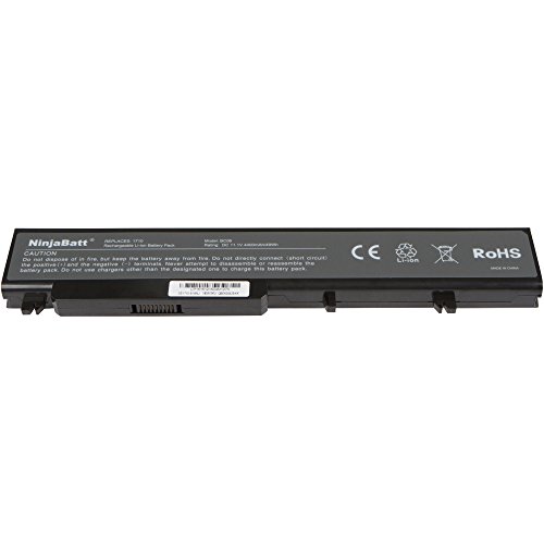 NinjaBatt® New Laptop-Akku für Dell Vostro 1710 1720 G279C G280C G282C t117C t118C P721C P722C P726C PP36X 312-0740 312-0741 312-0894 – High Performance [6 Zellen/4400mAh/49Wh] - 4