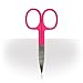 Nail Scissors Professional Technician Stainless Steel Hot Pink Manicure Curved Scissors