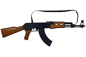 HOFF Fusil d'assaut Noir Militaire 8 Coups - Metal/Plastique - 72,5 x 23 x 5 cm - mitraillette Soldat, swat, Police - Jouet Enfant