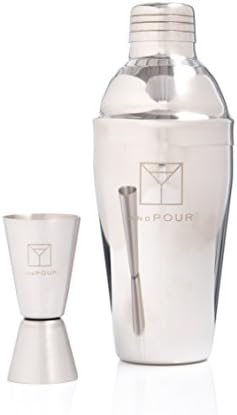 Cocktail Shaker Set. Premium Cocktail Making Set. Cocktail Shaker and Measure. Cocktail Making Kit. Shaker and Jigger