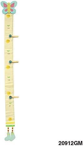 Wood and Canvas Growth Chart for Children 70 cm to 150 cm