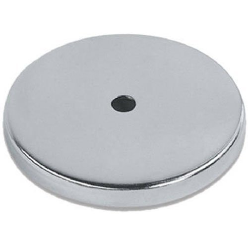 Runder Magnet mit Chromblende 81 x 10 mm bis zu 43 kg Haftkraft Rundmagnet