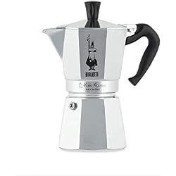 Bialetti 1162 Bialetti-1163-Moka Express-Cafetière Italienne, Aluminium, Argent, 6 Tasses