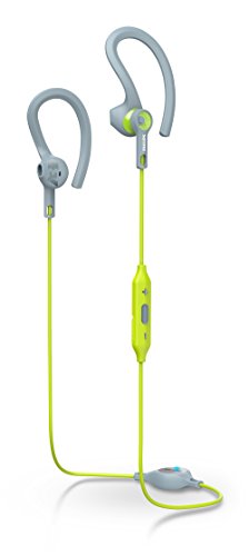 Preisvergleich Produktbild Philips ActionFit - Sportkopfhörer mit Mikrofon grün / grau