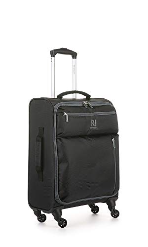 Revelation Weightless B2A Cabin Suitcase 4W 55x40x20cm Black with Grey, Size: 55 x 40 x 20