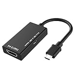 【MHL zu HDMI】 Mit diesem Micro-USB-zu-HDMI-Konverter können Sie Ihr Telefon über eine Micro-USB-Schnittstelle an ein HD-Fernsehgerät anschließen. Es liefert HD-Audio-Videoquellen an Ihren HD-Fernseher oder Monitor.