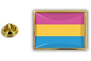 Akachafactory Spilla Pin pin's Spille Bandiera LGBT Arcobaleno pansessualita pansessuale