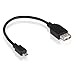 Price comparison product image Wicked Chili OTG Adaptor Cable for microUSB Mobile Phones, Smartphones and Tablet PCs (Micro USB B Male to USB A Female, 0.2 m, Black