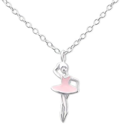 JewellerybyZ 925 Sterling Silver and Epoxy Ballerina Necklace