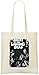 Produktbild Nacht des lebenden toten Schwarzen - Night Of The Living Dead Black Custom Printed Grocery Tote Bag - 100% Soft Cotton - Eco-Friendly & Stylish Handbag For Everyday Use - Custom Shoulder Bags