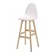 Produktbild SX-ZZJ Massivholz Barhocker Kreative Hohe Rückenlehne Stuhl Europäischen Massivholz Mode Hocker Einfache Hohe Hocker (Farbe : C)