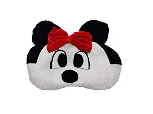 Nitsha Velvet Blind Sleeping Cartoon Character Eye mask shade for Men Women Girls Boys Kids - Black and White Model No.12