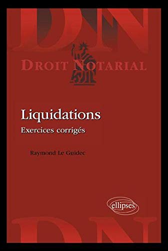 Télécharger Liquidations Exercices Corrigés PDF Ebook En Ligne