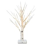 decorar navidad ramas Energía de la batería: la luz accionada batería del árbol, energía por 3 x baterías del "AA" (las baterías no incluidas) para la luz ahorro de energía del LED, brillo suave no es deslumbramiento y apoya la atmósfera cómoda de la iluminación.