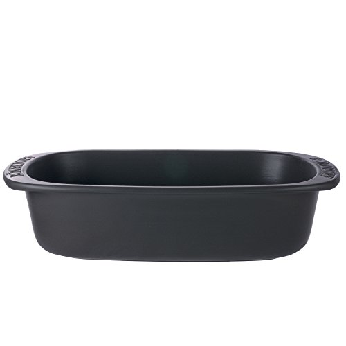 Römertopf Bräter BBQ Grillschale Keramik schwarz 4 Liter - 4