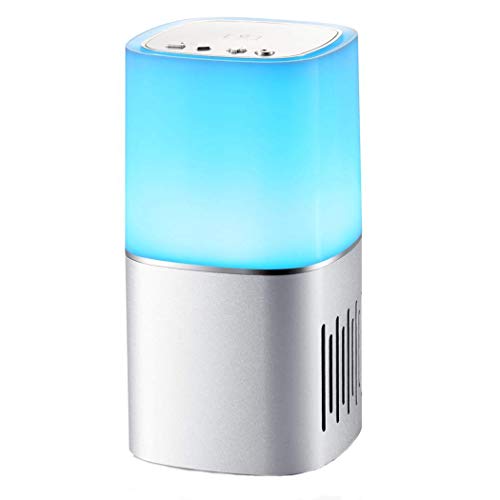 Preisvergleich Produktbild Berühren Schlafzimmer Nachttischlampe Schreibtischlampe LED Nachtlicht Bluetooth Lautsprecher, Mini Tragbarer Wireless Speaker Außen Camping, Smart Dimmbar Warmweiß Tischleuchte Und RGB Verfärbung