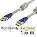 Produktbild Vergoldetes HDMI 1.4 Kabel mit Ferritkern, FullHD 1080p, 3D, high quality - 1,5 m