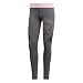 Produktbild adidas Damen Alphaskin Sport Long Strumpfhose, Dark Grey Heather/True Pink, Größe S