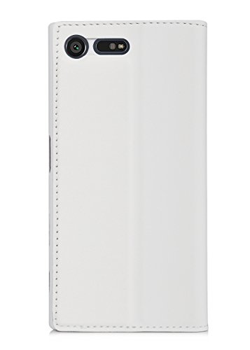 Sony Xperia X Compact Hülle,IVSO Hohe Qualität Advanced Shock Absorption Technology Case Folio Tasche Cover für Sony Xperia X Compact Smartphone 11,7 cm (4,6 Zoll) (Für Sony Xperia X Compact, Weiß) - 6