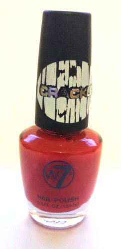 W7 Nail Polish Earthquake Crackle Shatter - Red 15ml
