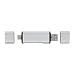 Produktbild LiNKFOR USB Type C Speicherkartenleser 3 in 1 Kartenleser USB + Type C + Micro USB TF SD Kartenleser mit OTG Funktion aus Aluminium für Macbook Windows Computer Google Tablet Android Handy - Silber