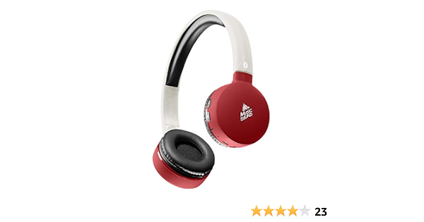 Musicsound - Cuffie Bluetooth con fascia estendibile, wireless, con  microfono, display LED e telecomando, colore: Rosso/Bianco : Amazon.it:  Elettronica