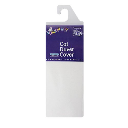 Junior Joy Cot Cotton Duvet Cover (White)