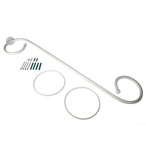 Preisvergleich Produktbild WR-Design Himmelbett-Set Betthimmel Himmelstange Himmelset Baldachin Raffhalter Himmelhalter (Weiß)