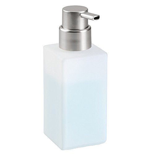 InterDesign 70564EU Casilla Schaumseifenspender aus Glas für Küche, Badezimmer, mattiert/gebürstet, 7.4676 x 6.8326 x 18.8214 cm - 3