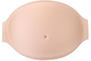 FOCKETY Sztuczny Brzuch w Ciąży, Realistyczny Sztuczny Silikonowy Brzuch w Ciąży, Oddychający, Lekki Brzuszek Ciążowy, Wygodne Noszenie, na Występy Sceniczne, Fotografia, Cosplay