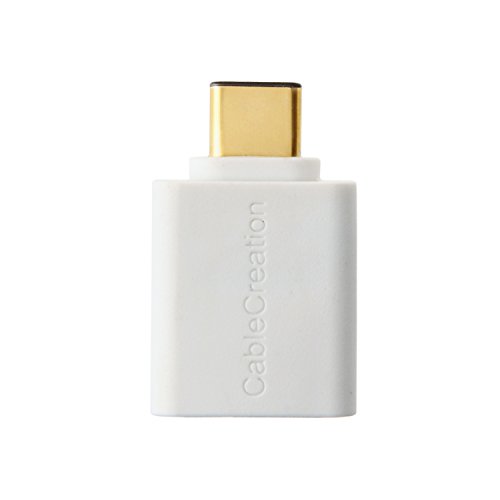 CableCreation USB 3.1 Typ C (USB-C) zu USB 3.0 A (USB-A) zum weiblichen Adapter, USB 3.1 USB-C OTG Kabel für das MacBook, Chromebook Pixel und mehr, Weiss - 3