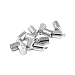Produktbild 30 Stück Metall Handwerk Barrel Endkappen Lederschnur Finding Kit für Schmuck und Quaste Making Silver Tone