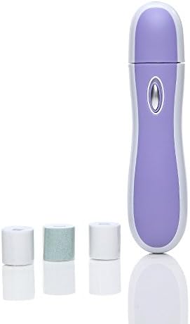 KingOfHearts Electric Nail File Machine Kit - Professional Nails Care Set with 2 Buffer Rollers and 2 Polisher Rollers, Portable Manicure Pedicure Filing System Work for Natural Fingernail, Toenail - Purple