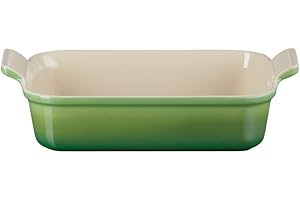 Le Creuset Pirofila rettangolare Tradition in gres vetrificato, 26 cm, 2.4 L, Bamboo, 71102264080001