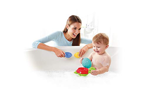 Fisher-Price Ma Tortue pour Le Bain jouet flottant pour permettre à bébé de s'amuser à empiler, filtrer et verser de l'eau, dès 6 mois, DHW16 – Image 6