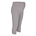 Heavenly Bump Maternity Crop Leggings - Grey Marl M