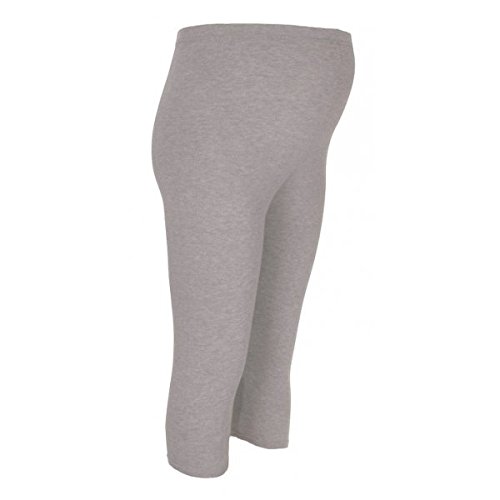 Heavenly Bump Maternity Crop Leggings - Grey Marl L