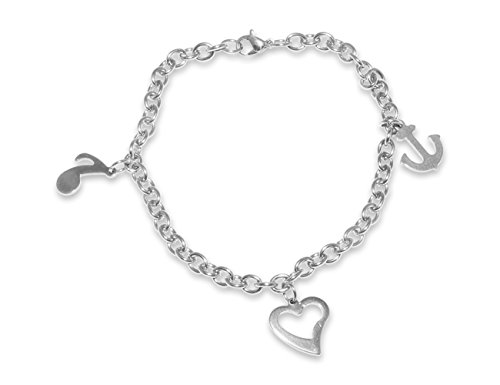 Preisvergleich Produktbild Enez Armband Armkette Armreifen Edelstahl Schmuck 21 cm R1023