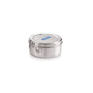 Neelam Stainless Steel Puri Dabba - 9 Inches, 26G, 775 Ml Capacity, Silver