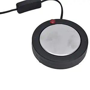 CN Plug 220V, Easy Control Coffee Heater Electric Stove Portable Cup Heating Plate with Switch Button for Office for Bedroom for Home