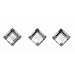 Produktbild GLOREX 6 1242 232 P und D Quadrate Crystal Selbstklebend, Plastik, Silber, 14.5 x 8.6 x 0.2 cm