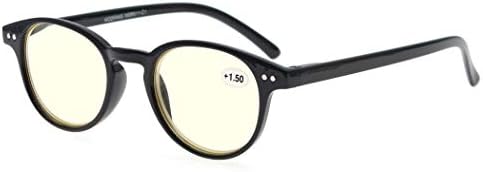 MODFANS Blue Light Blocking Computer Reading Glasses 2.0 for Women,Anti Blue Light,Anti-Glare,Anti-Eye Fatigue,UV Protection,Sleep Better,Suitable for Screen/TV/Tablet/Smartphone,Black