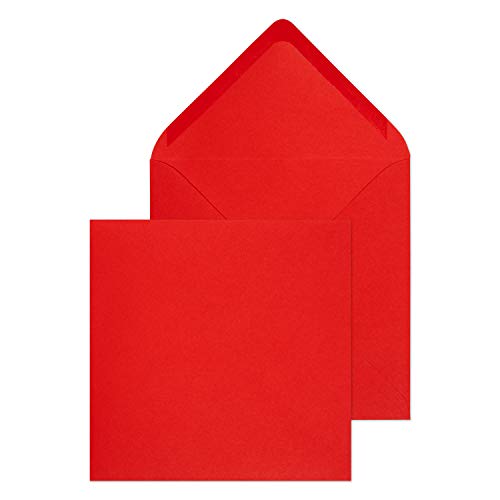 Purely Everyday ENV4265 - Sobres cuadrados (155 x 155 mm, 500 unidades), color rojo