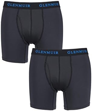 Glenmuir Mens 2 Pair Performance Underwear 6-Inch Leg