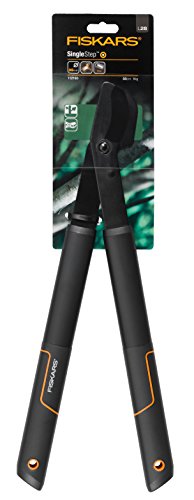 Fiskars SingleStep Bypass-Astschere für frisches Holz, Antihaftbeschichtet, Gehärteter Präzisionsstahl, Länge 50 cm, Schwarz, L28, 1001432 - 3