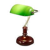 ➽Verleihen Sie Ihrer Inneneinrichtung einen Hauch von Retro und Nostalgie mit dem traditionellen Design dieser Lampe im Banker-Stil, das einen klassischen Mid-Century-Look verleiht.