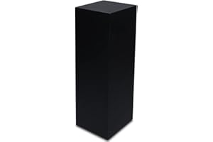 STEMA Seyfried Dekosäule innen/außen, Säule/Podest/Sockel in 3 Größen (Schwarz Matt, Innensäule 100x33x33 cm)