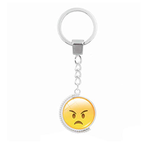 Preisvergleich Produktbild Dtuta Kreativer Lustiger Doppelseitiger Drehender Zeitedelstein-SchlüSselkettenanhäNger VorzüGlich Klein Und Niedlich