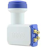 PARCBENY 15853 MAG D&Ouml;RTL&Uuml; QUATTRO SANTRAL ALTIN U&Ccedil;LU SHARP CHIP LNB 0.1DB (4'l&uuml; Altın U&ccedil; 15853)