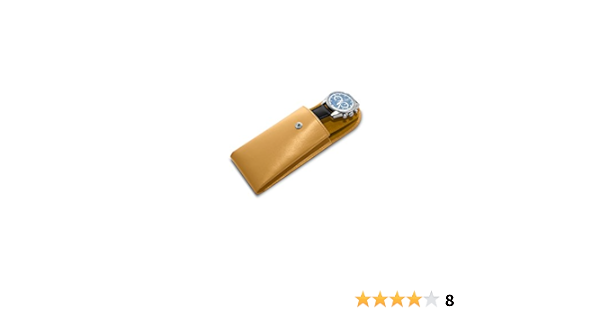 Lucrin - Uhrenetui - Senfgelb - Glattleder : Amazon.de: Uhren